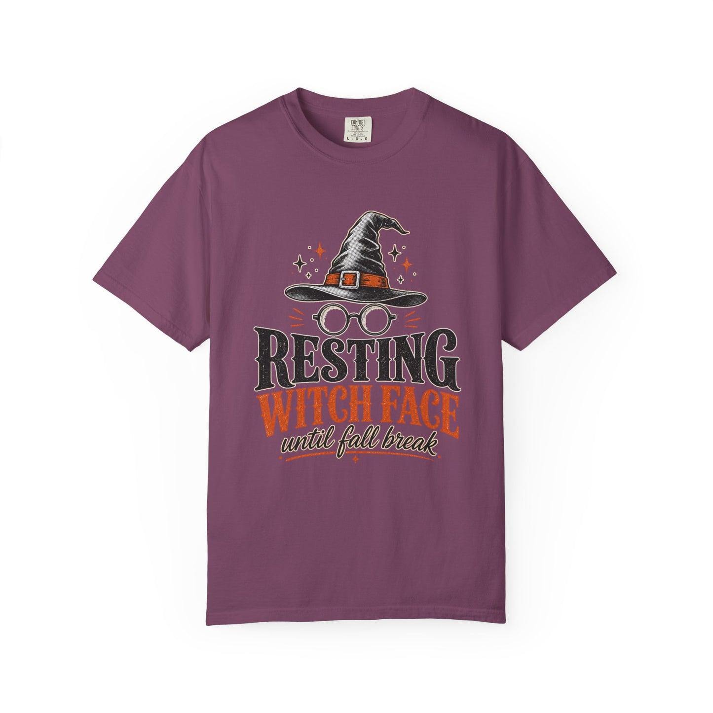 Resting Witch Face Teacher Sweatshirt, Funny Halloween Crewneck for Teachers, Witch Sweater, Fall Break Countdown Cozy Sweatshirt Gift
