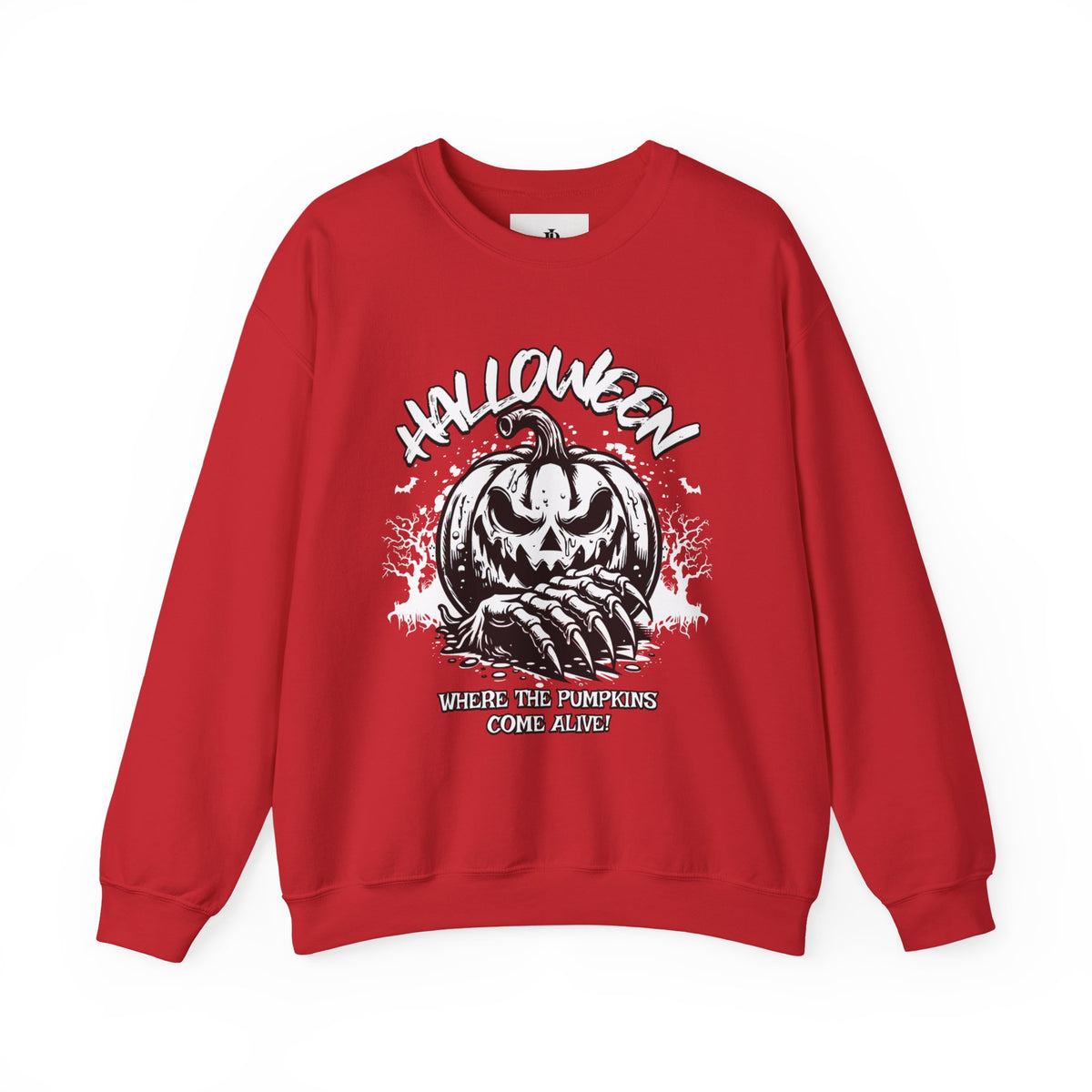 Halloween Pumpkin Crewneck Sweatshirt – Vintage Jack-O'-Lantern Graphic