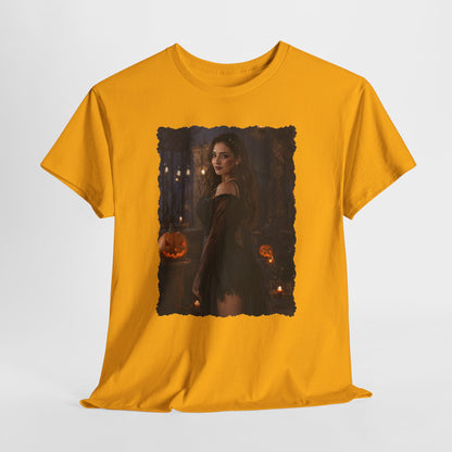 Custom Halloween Portrait Shirt From Your Photo, Personalized Spooky Tshirt, Witch Costume Photo Tee, Custom Photo Gift, Halloween Gift Her