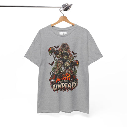 Zombie Graphic T-Shirt — "No Rest for the Undead" Horror Tee