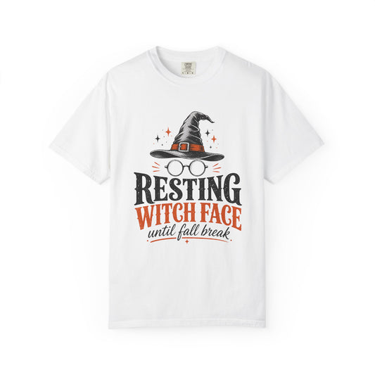 Resting Witch Face Teacher Sweatshirt, Funny Halloween Crewneck for Teachers, Witch Sweater, Fall Break Countdown Cozy Sweatshirt Gift