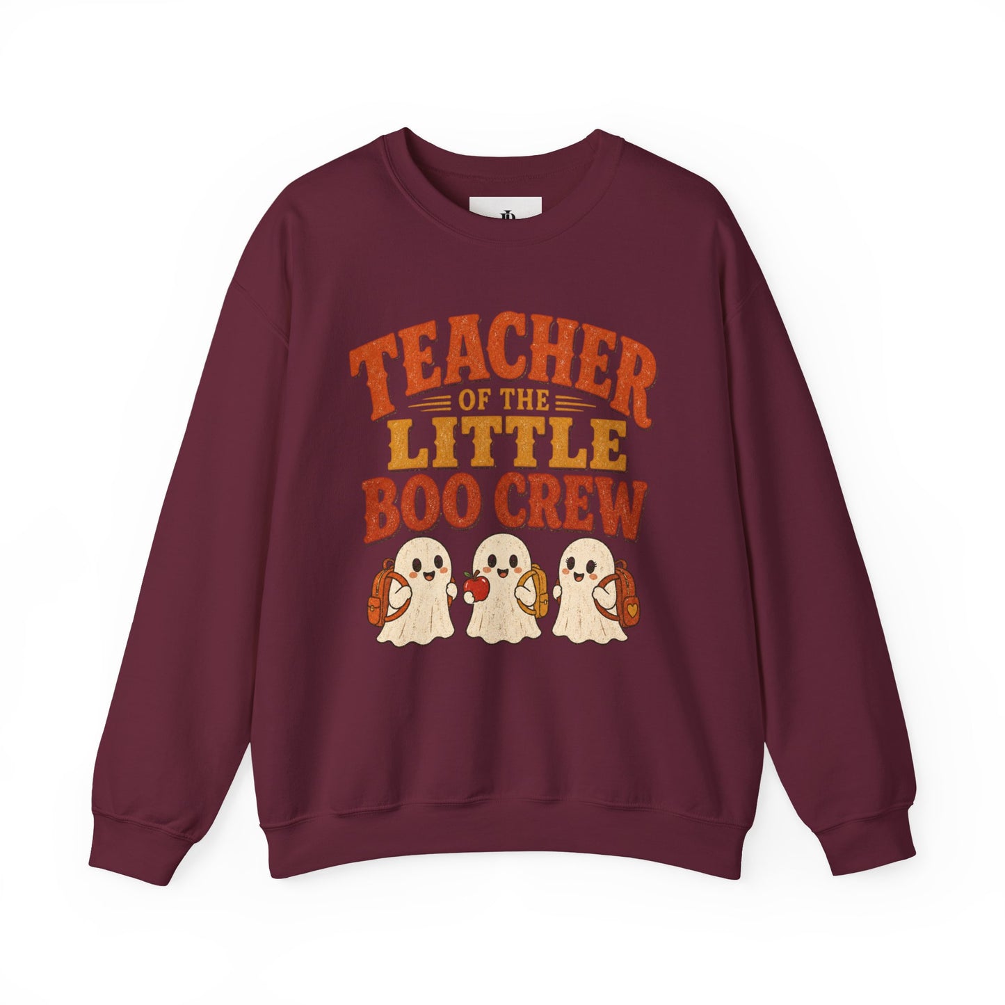 Teacher of the Little Boo Crew Sweatshirt, Cute Halloween Teacher Crewneck, Kindergarten Teacher Sweater, Cozy Fall School Sweatshirt