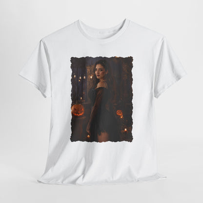 Custom Halloween Portrait Shirt From Your Photo, Personalized Spooky Tshirt, Witch Costume Photo Tee, Custom Photo Gift, Halloween Gift Her
