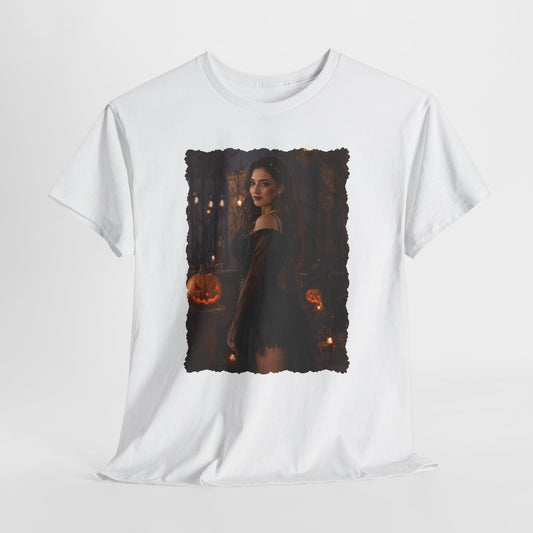 Custom Halloween Portrait Shirt From Your Photo, Personalized Spooky Tshirt, Witch Costume Photo Tee, Custom Photo Gift, Halloween Gift Her