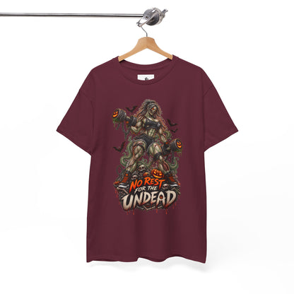 Zombie Graphic T-Shirt — "No Rest for the Undead" Horror Tee
