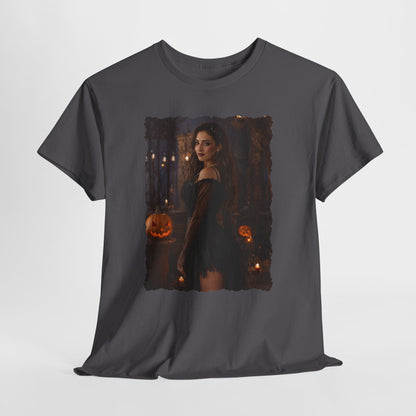 Custom Halloween Portrait Shirt From Your Photo, Personalized Spooky Tshirt, Witch Costume Photo Tee, Custom Photo Gift, Halloween Gift Her