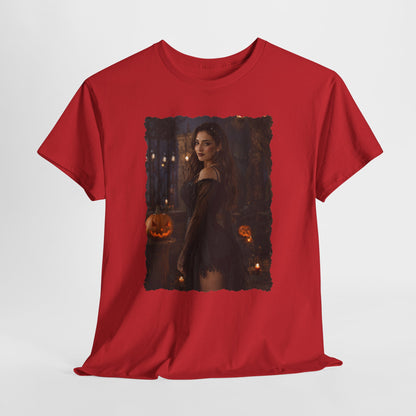 Custom Halloween Portrait Shirt From Your Photo, Personalized Spooky Tshirt, Witch Costume Photo Tee, Custom Photo Gift, Halloween Gift Her