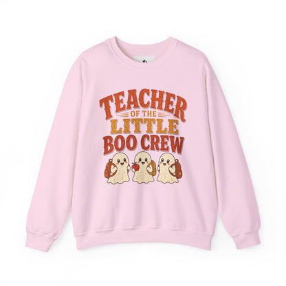 Teacher of the Little Boo Crew Sweatshirt, Cute Halloween Teacher Crewneck, Kindergarten Teacher Sweater, Cozy Fall School Sweatshirt