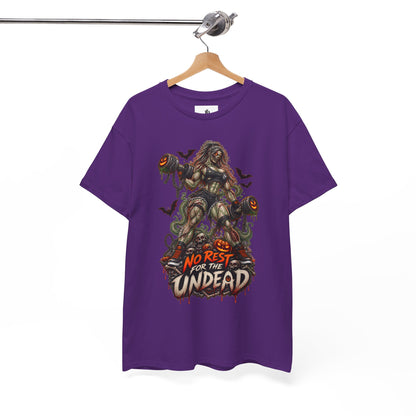 Zombie Graphic T-Shirt — "No Rest for the Undead" Horror Tee