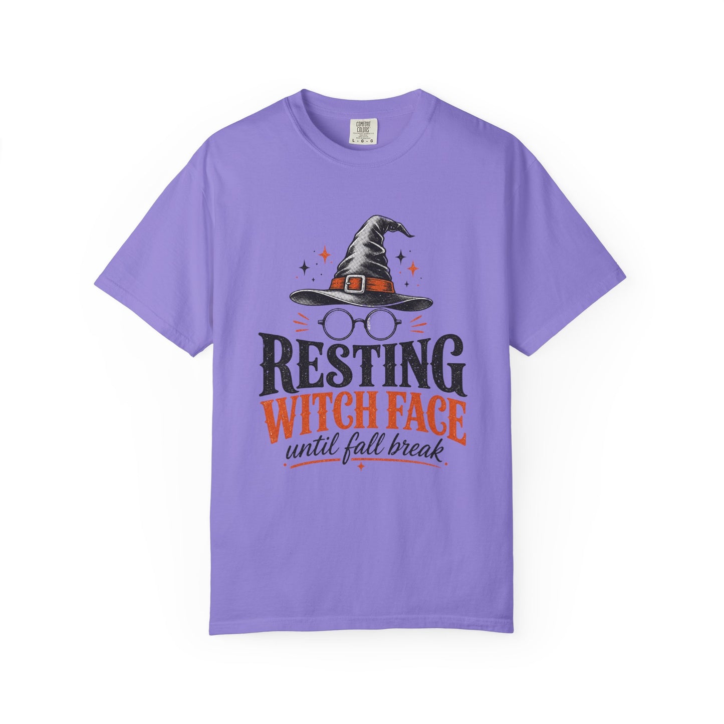 Resting Witch Face Teacher Sweatshirt, Funny Halloween Crewneck for Teachers, Witch Sweater, Fall Break Countdown Cozy Sweatshirt Gift