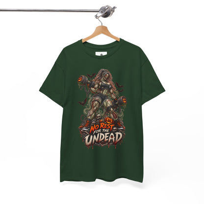 Zombie Graphic T-Shirt — "No Rest for the Undead" Horror Tee
