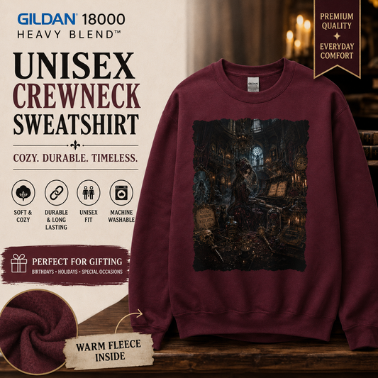 Haunted Mansion Gothic Sweatshirt | Ghost Piano Halloween Crewneck