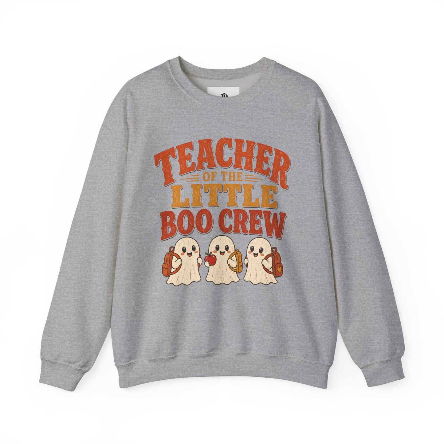 Teacher of the Little Boo Crew Sweatshirt, Cute Halloween Teacher Crewneck, Kindergarten Teacher Sweater, Cozy Fall School Sweatshirt