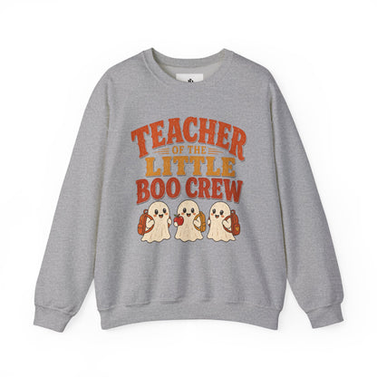 Teacher of the Little Boo Crew Sweatshirt, Cute Halloween Teacher Crewneck, Kindergarten Teacher Sweater, Cozy Fall School Sweatshirt