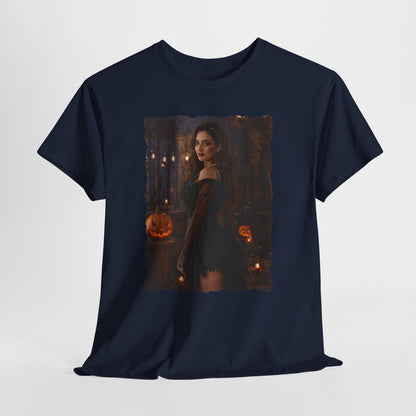 Custom Halloween Portrait Shirt From Your Photo, Personalized Spooky Tshirt, Witch Costume Photo Tee, Custom Photo Gift, Halloween Gift Her
