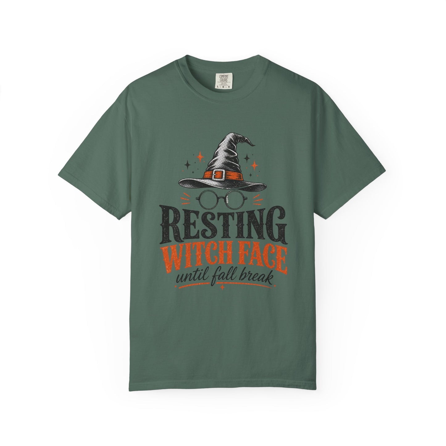 Resting Witch Face Teacher Sweatshirt, Funny Halloween Crewneck for Teachers, Witch Sweater, Fall Break Countdown Cozy Sweatshirt Gift
