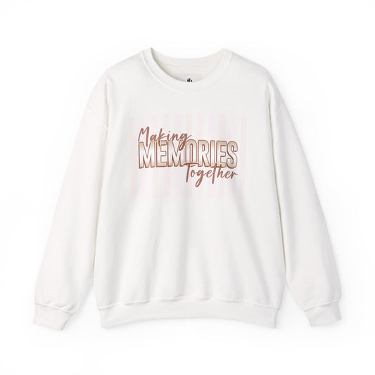 Couples Sweatshirt Set, Making Memories Matching Crewneck Pair, Cozy Unisex Fit
