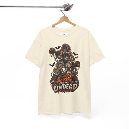 Zombie Graphic T-Shirt — "No Rest for the Undead" Horror Tee