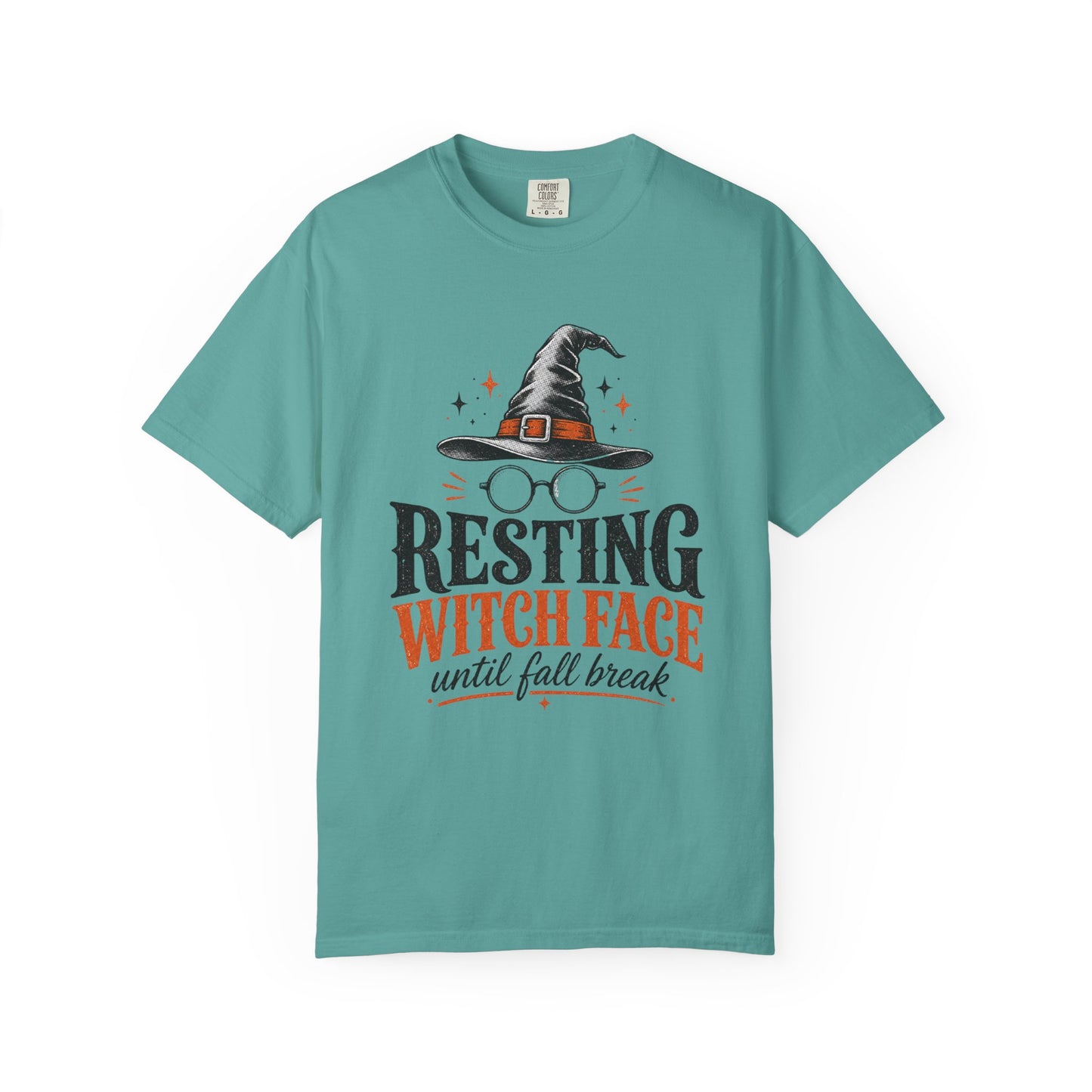 Resting Witch Face Teacher Sweatshirt, Funny Halloween Crewneck for Teachers, Witch Sweater, Fall Break Countdown Cozy Sweatshirt Gift