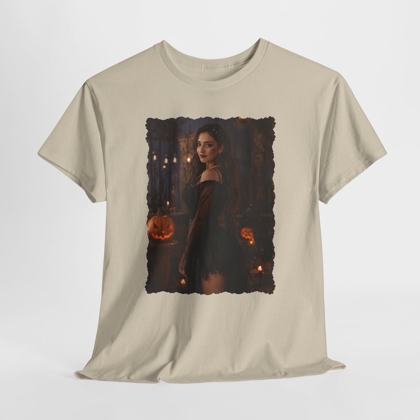 Custom Halloween Portrait Shirt From Your Photo, Personalized Spooky Tshirt, Witch Costume Photo Tee, Custom Photo Gift, Halloween Gift Her
