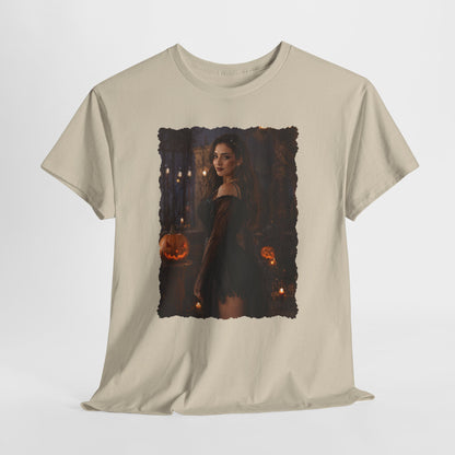 Custom Halloween Portrait Shirt From Your Photo, Personalized Spooky Tshirt, Witch Costume Photo Tee, Custom Photo Gift, Halloween Gift Her