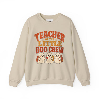 Teacher of the Little Boo Crew Sweatshirt, Cute Halloween Teacher Crewneck, Kindergarten Teacher Sweater, Cozy Fall School Sweatshirt
