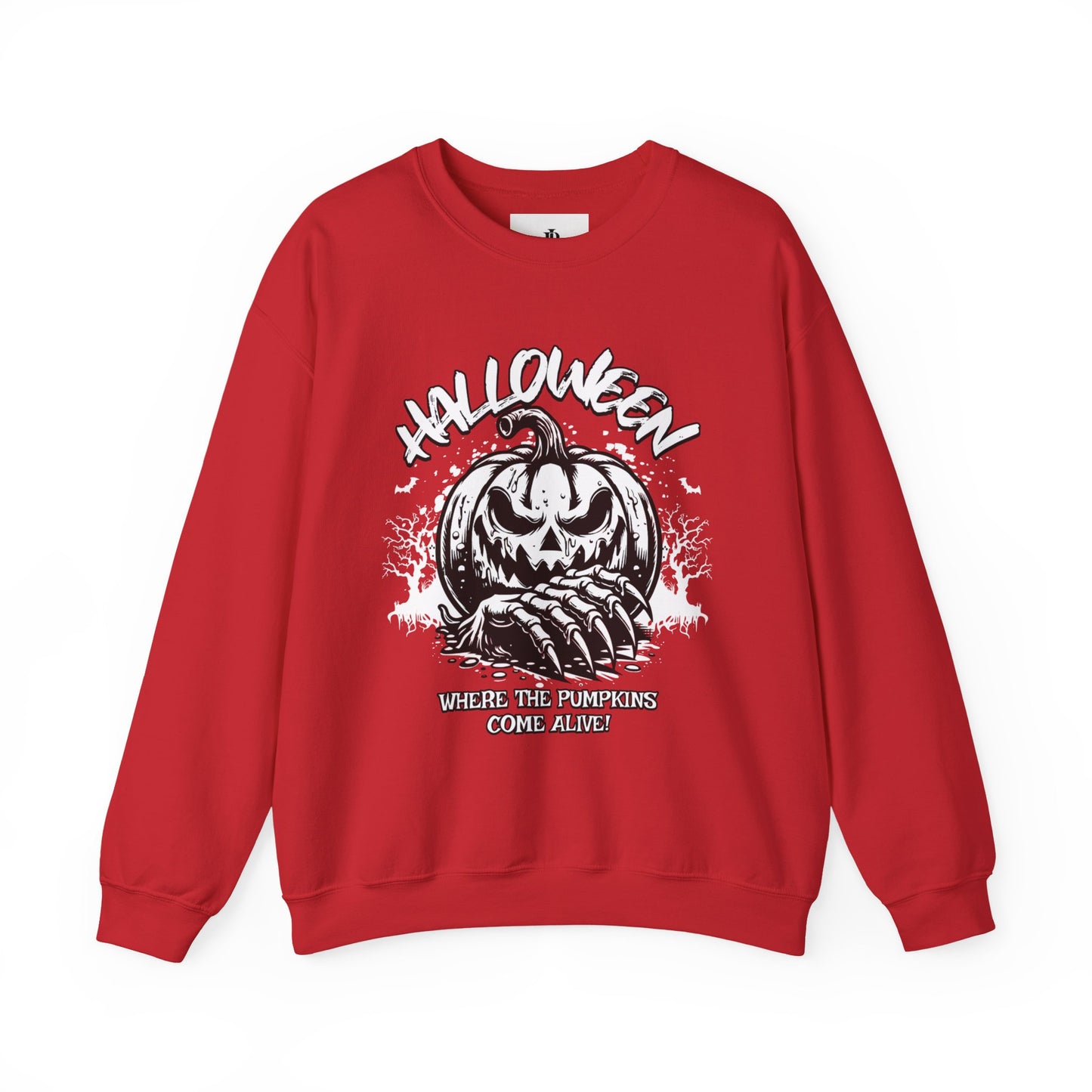 Halloween Pumpkin Crewneck Sweatshirt – Vintage Jack-O'-Lantern Graphic