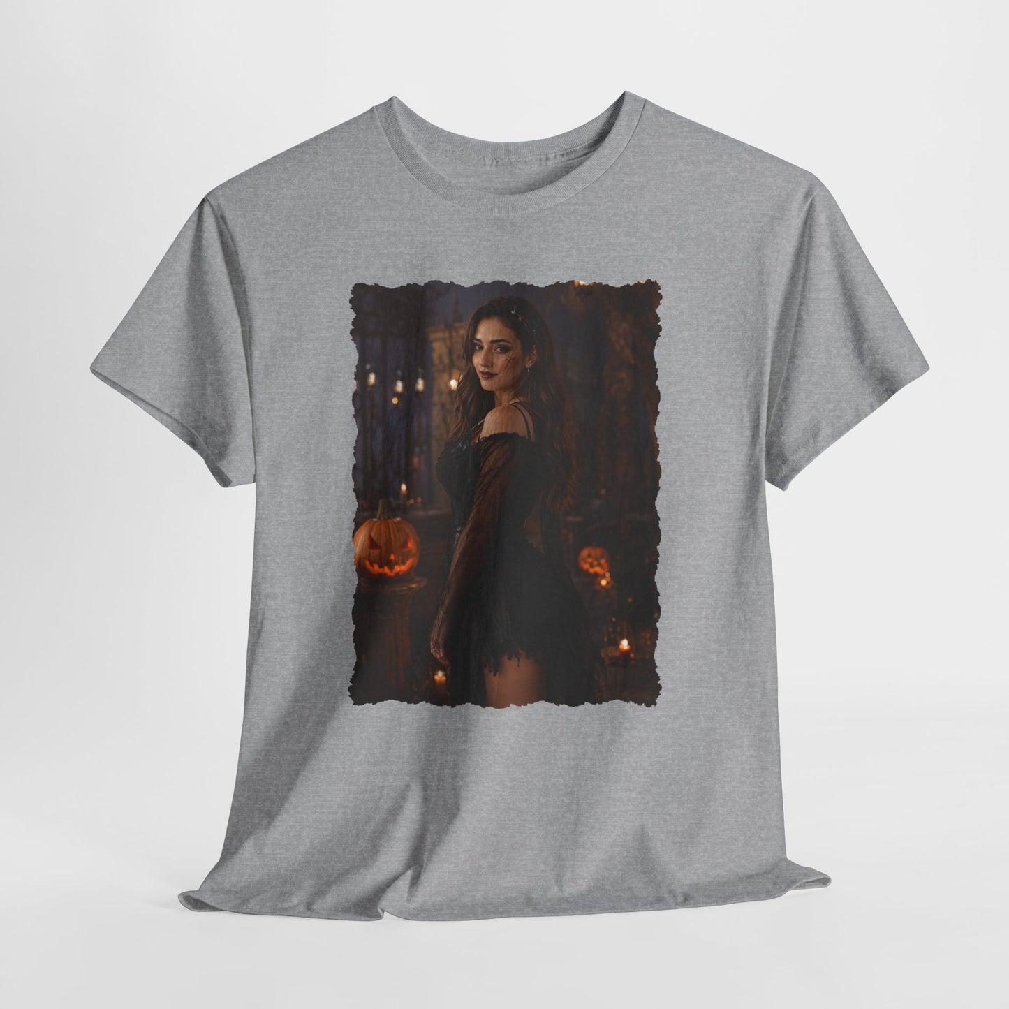 Custom Halloween Portrait Shirt From Your Photo, Personalized Spooky Tshirt, Witch Costume Photo Tee, Custom Photo Gift, Halloween Gift Her