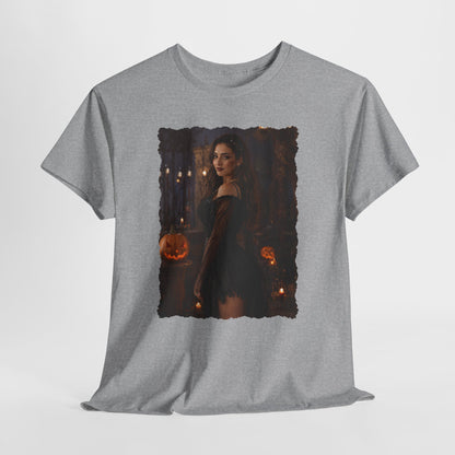 Custom Halloween Portrait Shirt From Your Photo, Personalized Spooky Tshirt, Witch Costume Photo Tee, Custom Photo Gift, Halloween Gift Her