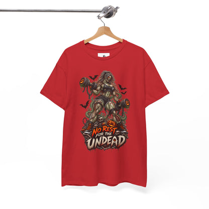 Zombie Graphic T-Shirt — "No Rest for the Undead" Horror Tee
