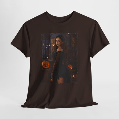 Custom Halloween Portrait Shirt From Your Photo, Personalized Spooky Tshirt, Witch Costume Photo Tee, Custom Photo Gift, Halloween Gift Her