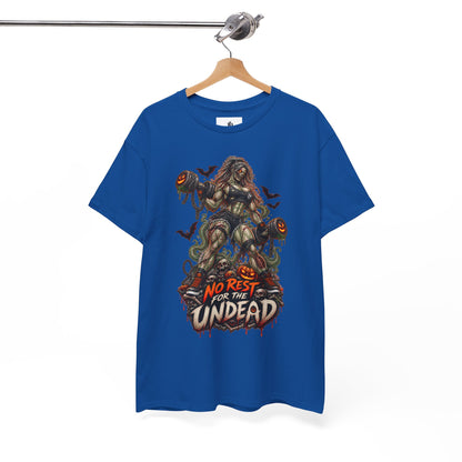 Zombie Graphic T-Shirt — "No Rest for the Undead" Horror Tee