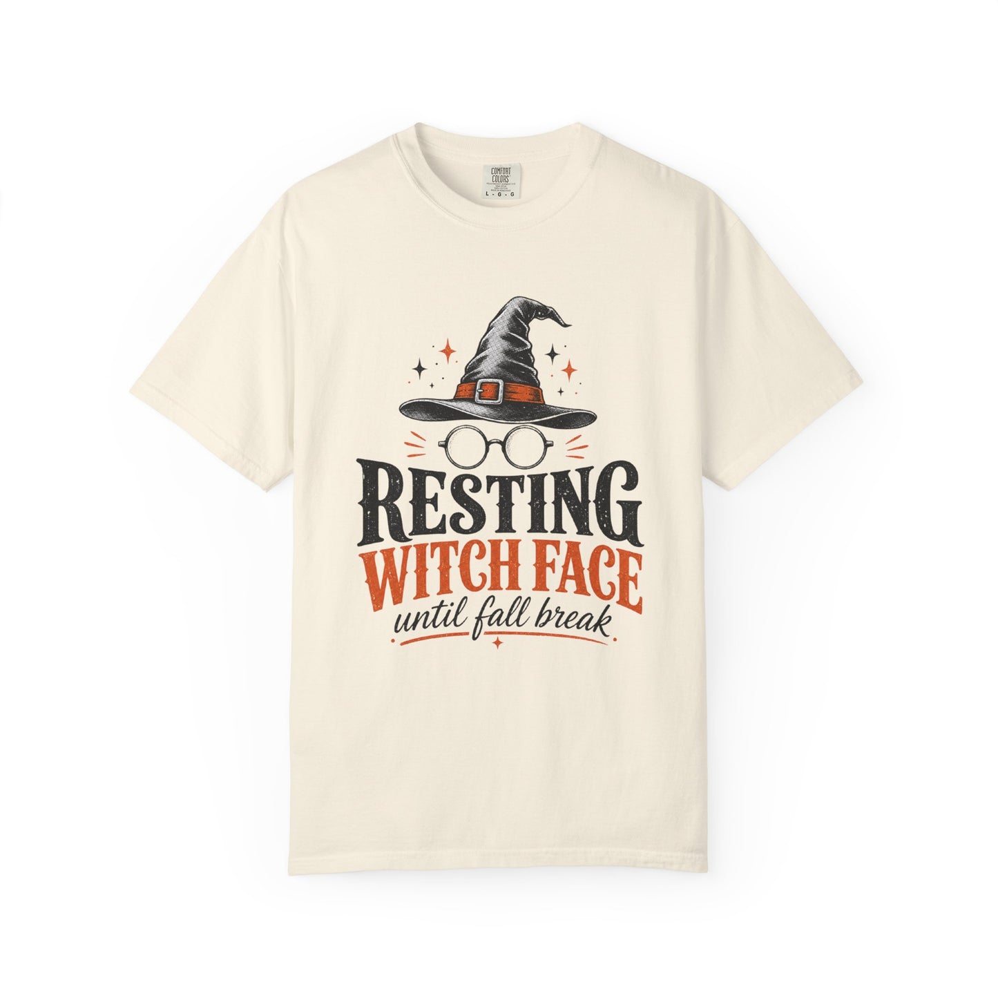 Resting Witch Face Teacher Sweatshirt, Funny Halloween Crewneck for Teachers, Witch Sweater, Fall Break Countdown Cozy Sweatshirt Gift