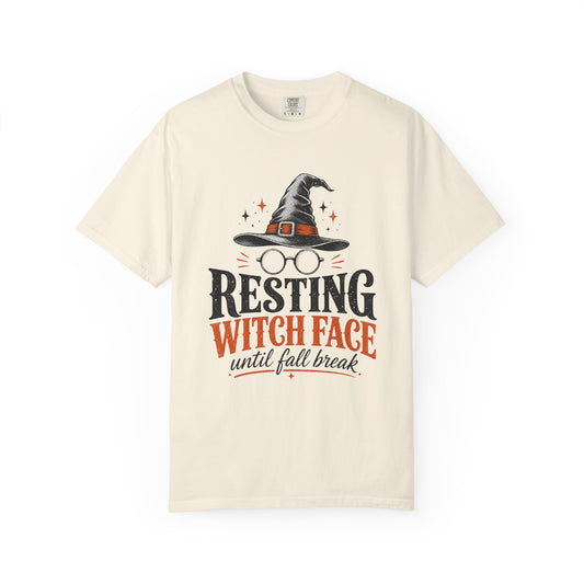 Resting Witch Face Teacher Sweatshirt, Funny Halloween Crewneck for Teachers, Witch Sweater, Fall Break Countdown Cozy Sweatshirt Gift