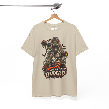 Zombie Graphic T-Shirt — "No Rest for the Undead" Horror Tee