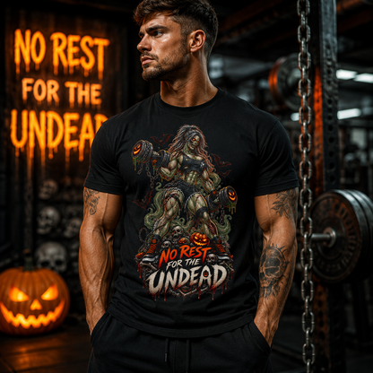 Zombie Graphic T-Shirt — "No Rest for the Undead" Horror Tee
